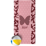 Polka Dot Butterfly Beach Towel (Personalized)