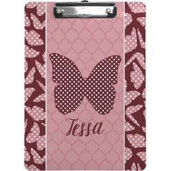 Polka Dot Butterfly Clipboard (Letter Size) (Personalized)