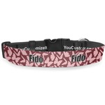 Polka Dot Butterfly Deluxe Dog Collar (Personalized)