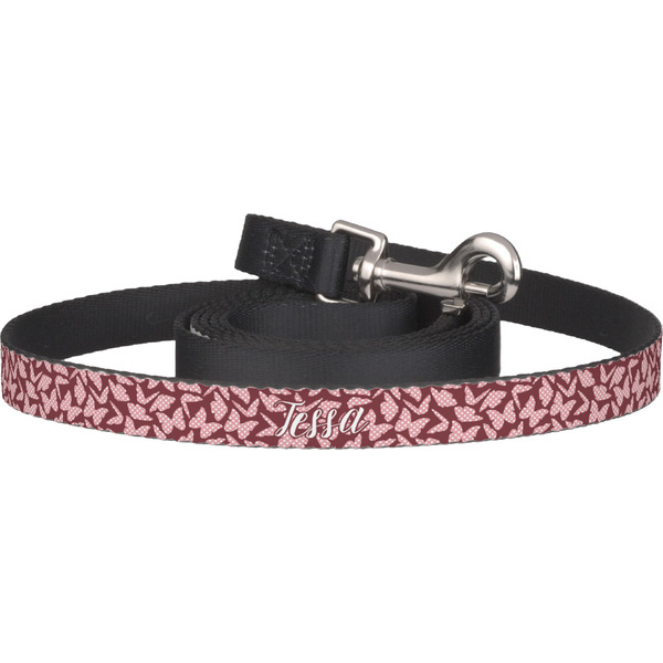 Custom Polka Dot Butterfly Dog Leash (Personalized)