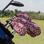 Polka Dot Butterfly Golf Club Iron Cover - Set of 9 (Personalized)