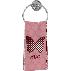 Polka Dot Butterfly Hand Towel - Full Print (Personalized)