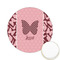 Polka Dot Butterfly Icing Circle - Small - Front