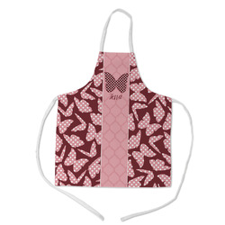 Polka Dot Butterfly Kid's Apron - Medium (Personalized)