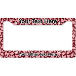 Polka Dot Butterfly License Plate Frame - Style B (Personalized)