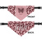 Polka Dot Butterfly Medium Dog Bandana Approval