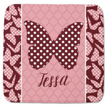 Polka Dot Butterfly Memory Foam Bath Mat - 48"x48" (Personalized)