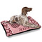 Polka Dot Butterfly Outdoor Dog Beds - Large - IN CONTEXT