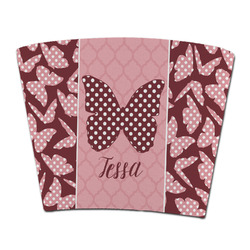 Polka Dot Butterfly Party Cup Sleeve - without bottom (Personalized)
