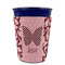 Polka Dot Butterfly Party Cup Sleeves - without bottom - FRONT (on cup)