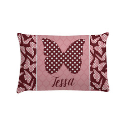 Polka Dot Butterfly Pillow Case - Standard (Personalized)