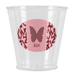 Polka Dot Butterfly Plastic Shot Glass (Personalized)