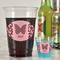 Polka Dot Butterfly Plastic Shot Glasses - In Context