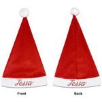 Polka Dot Butterfly Santa Hat - Front & Back (Personalized)