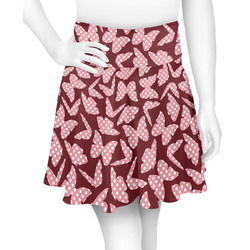 Polka Dot Butterfly Skater Skirt - 2X Large