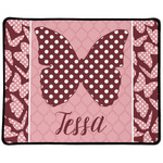 Polka Dot Butterfly Large Gaming Mouse Pad - 12.5" x 10" (Personalized)