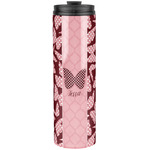 Polka Dot Butterfly Stainless Steel Skinny Tumbler - 20 oz (Personalized)