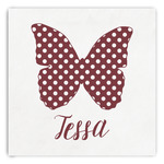 Polka Dot Butterfly Paper Dinner Napkins (Personalized)