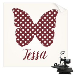 Polka Dot Butterfly Sublimation Transfer - Pocket (Personalized)