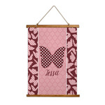 Polka Dot Butterfly Wall Hanging Tapestry - Tall (Personalized)