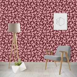 Polka Dot Butterfly Wallpaper & Surface Covering (Water Activated - Removable)