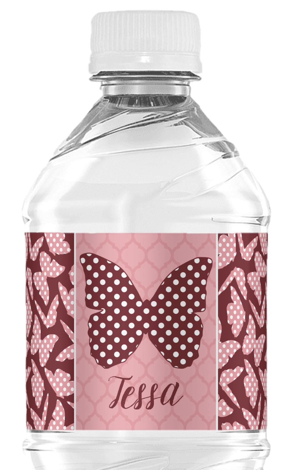 Personalized Pretty Butterfly Water Bottle