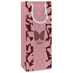 Polka Dot Butterfly Wine Gift Bags - Gloss (Personalized)