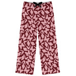 Polka Dot Butterfly Womens Pajama Pants - S