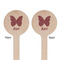 Polka Dot Butterfly Wooden 6" Stir Stick - Round - Double Sided - Front & Back