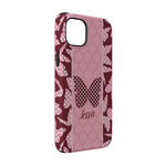 Polka Dot Butterfly iPhone Case - Rubber Lined - iPhone 14 (Personalized)