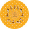 Yoga Dogs Sun Salutations 1" Multipurpose Round Labels - Single Sticker