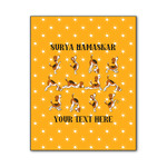 Yoga Dogs Sun Salutations Wood Print - 11x14 (Personalized)