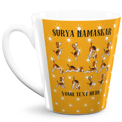 Yoga Dogs Sun Salutations 12 Oz Latte Mug (Personalized)