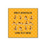 Yoga Dogs Sun Salutations Wood Print - 12x12 (Personalized)