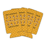 Yoga Dogs Sun Salutations Can Cooler (16 oz) - Set of 4 (Personalized)