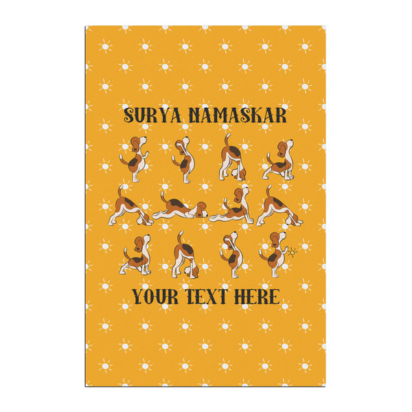 Custom Yoga Dogs Sun Salutations Posters - Matte - 20x30 (Personalized)