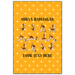 Yoga Dogs Sun Salutations Wood Print - 20x30 (Personalized)