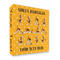 Yoga Dogs Sun Salutations 3 Ring Binders - Full Wrap - 2" - FRONT