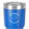 Yoga Dogs Sun Salutations 30 oz Stainless Steel Ringneck Tumbler - Blue - Close Up