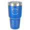 Yoga Dogs Sun Salutations 30 oz Stainless Steel Ringneck Tumbler - Blue - Front