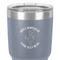 Yoga Dogs Sun Salutations 30 oz Stainless Steel Ringneck Tumbler - Grey - Close Up