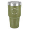 Yoga Dogs Sun Salutations 30 oz Stainless Steel Ringneck Tumbler - Olive - Front