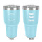 Yoga Dogs Sun Salutations 30 oz Stainless Steel Ringneck Tumbler - Teal - Double Sided - Front & Back