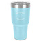 Yoga Dogs Sun Salutations 30 oz Stainless Steel Ringneck Tumbler - Teal - Front