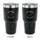 Yoga Dogs Sun Salutations 30 oz Stainless Steel Ringneck Tumblers - Black - Double Sided - APPROVAL