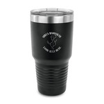 Yoga Dogs Sun Salutations 30 oz Stainless Steel Tumbler - Black - Single Sided (Personalized)