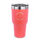 Yoga Dogs Sun Salutations 30 oz Stainless Steel Ringneck Tumblers - Coral - FRONT