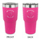 Yoga Dogs Sun Salutations 30 oz Stainless Steel Ringneck Tumblers - Pink - Double Sided - APPROVAL