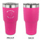 Yoga Dogs Sun Salutations 30 oz Stainless Steel Ringneck Tumblers - Pink - Single Sided - APPROVAL