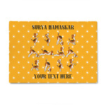 Yoga Dogs Sun Salutations 4' x 6' Patio Rug (Personalized)